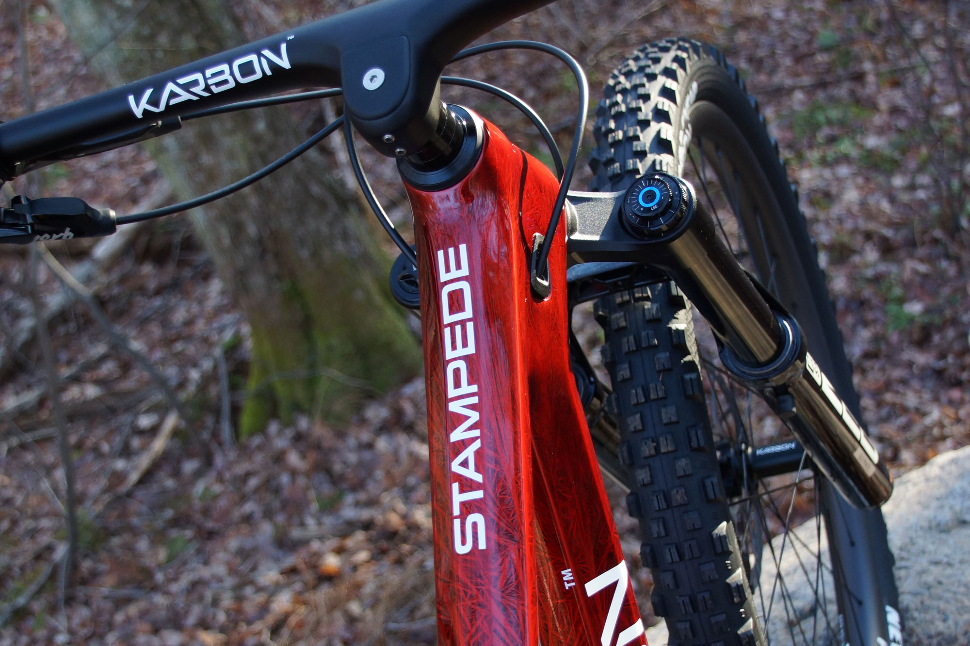 Karbon Stampede Top Tube & Cockpit