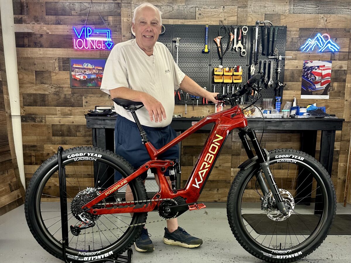 Tom Bielski with his new Karbon PowerLine 840